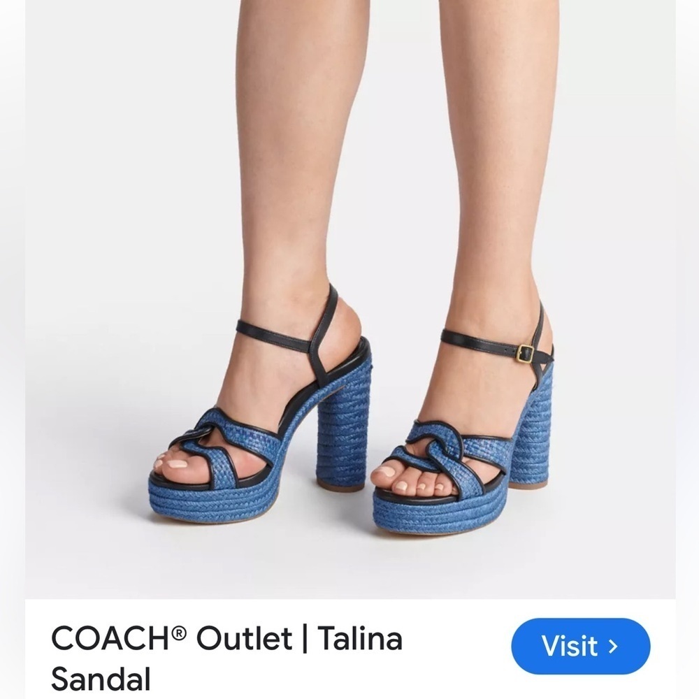 Coach Talina Sandal size 7 - Picture 4 of 9